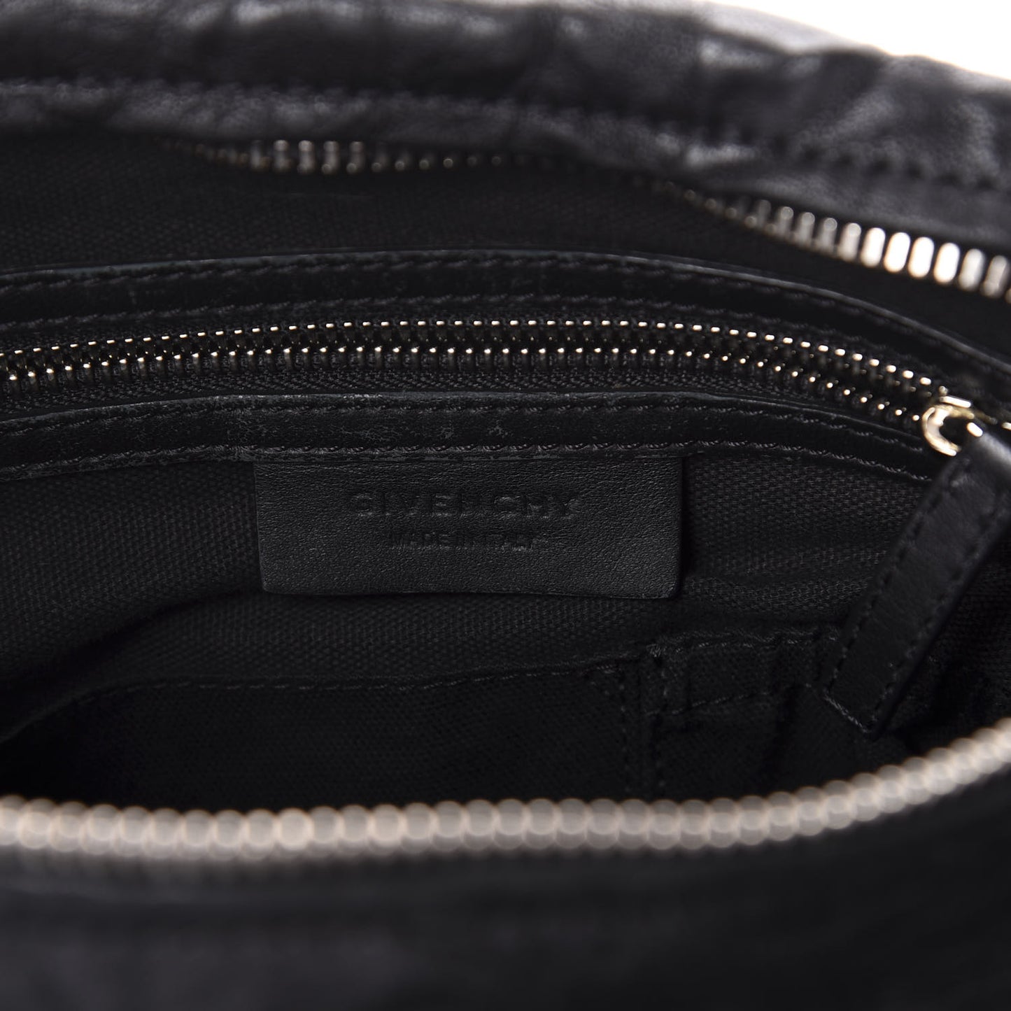 Tumbled Sheepskin Medium Pandora Bag Black