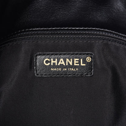 Chanel Velvet Quilted Medium Flap Black White 6 of 12