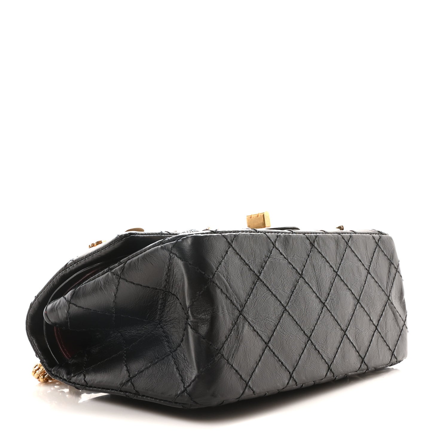 Aged Calfskin Lucky Charms 2.55 Reissue 224 Flap Black