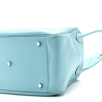 Hermes Taurillon Clemence Lindy 34 Bleu Atoll 10 of 10