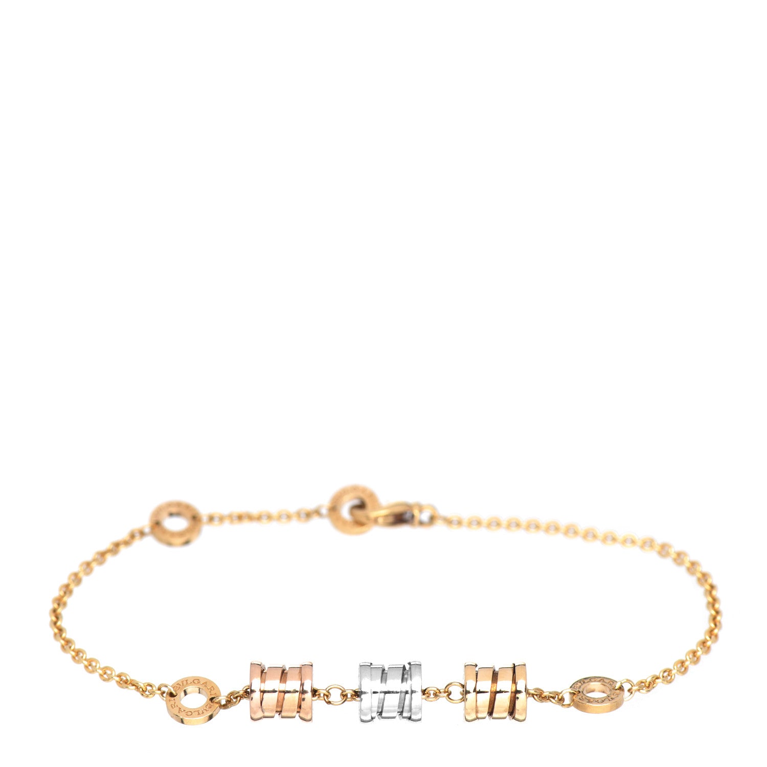 Bulgari 18K Yellow Rose White Gold B.Zero1 Bracelet 1 of 5