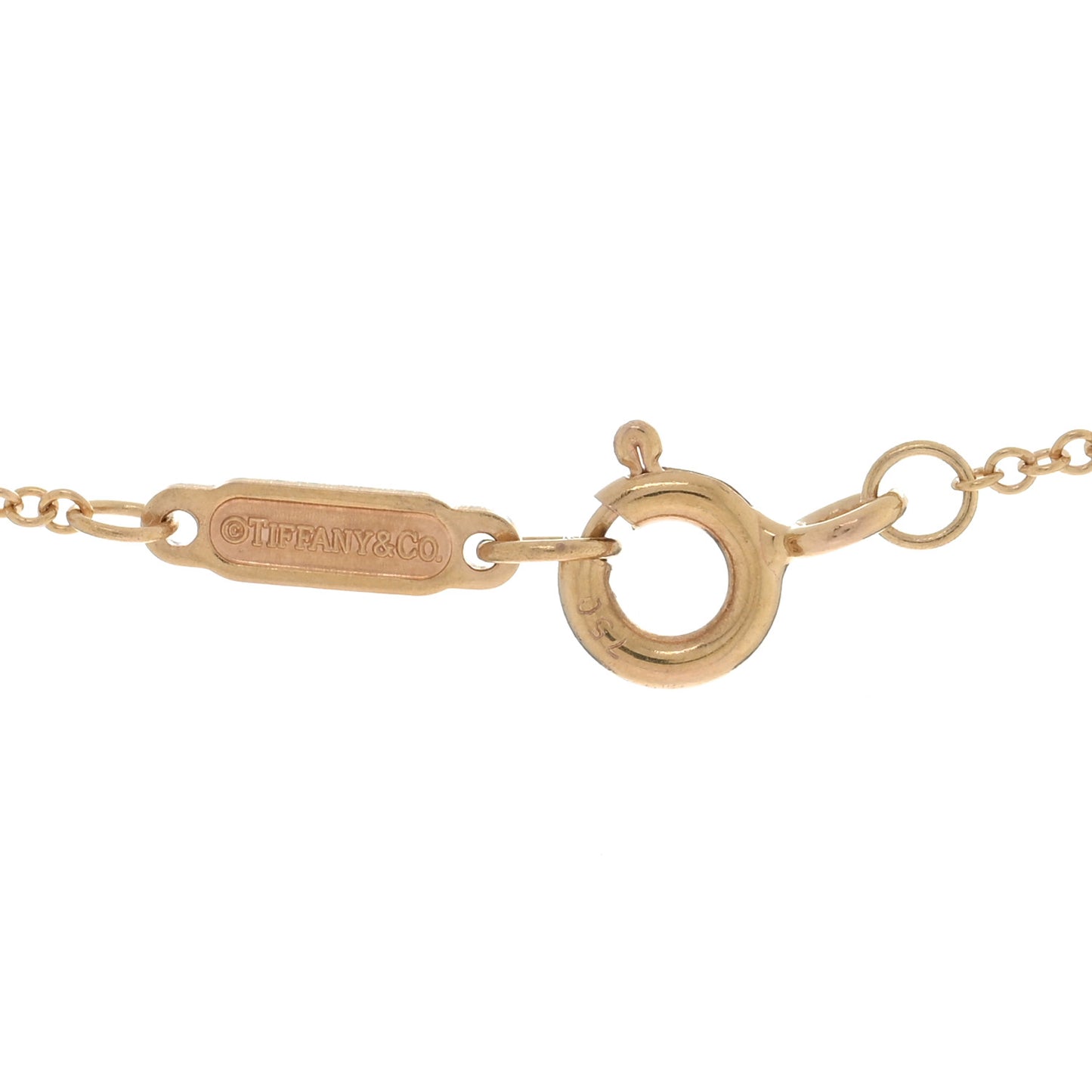 18K Rose Gold Heart Key Pendant Necklace