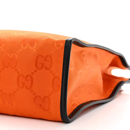Gucci Econyl Nylon Monogram Off The Grid Long Tote Bag Carrot Orange Black 10 of 10