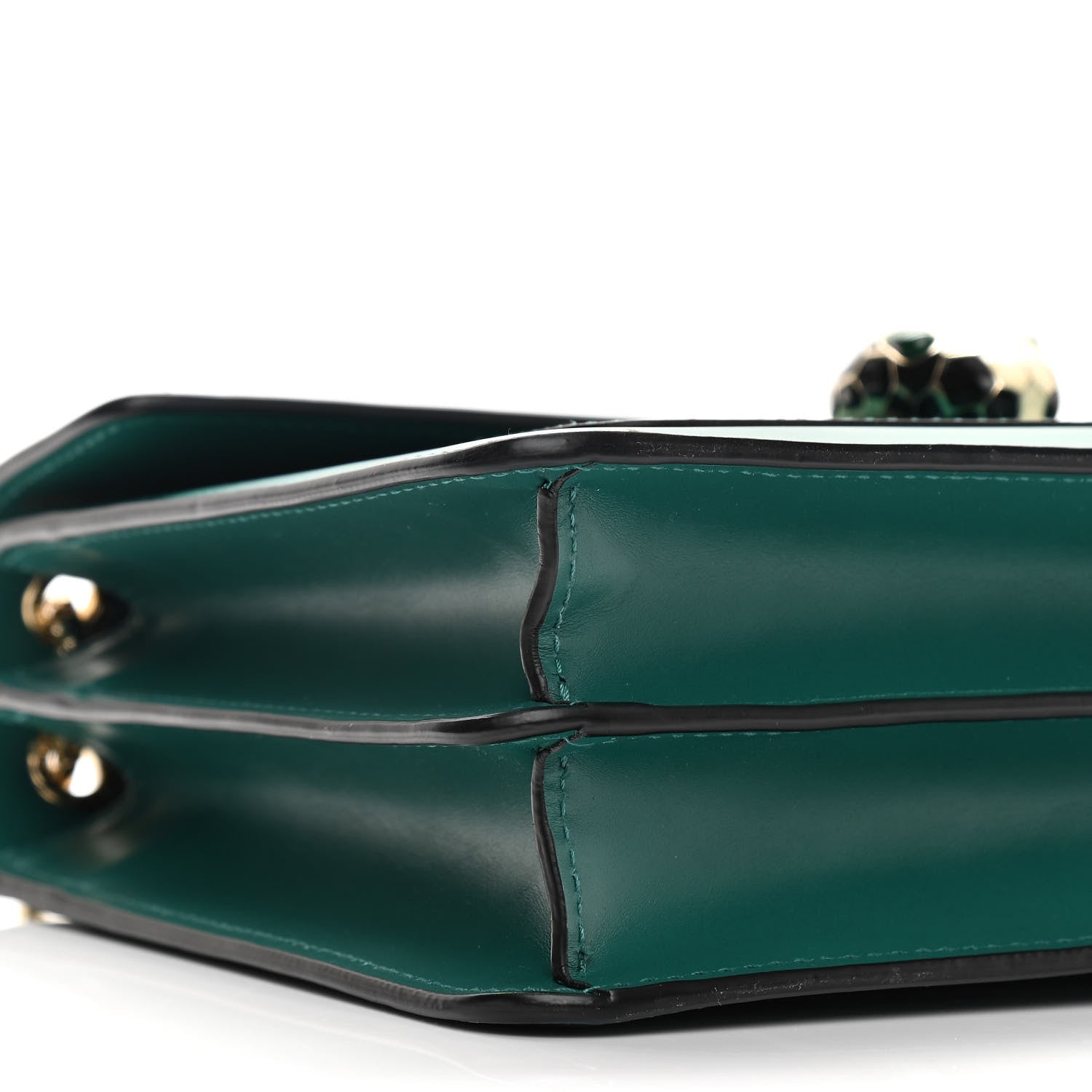 Bulgari Calfskin Serpenti Forever Shoulder Bag Emerald Green 7 of 8