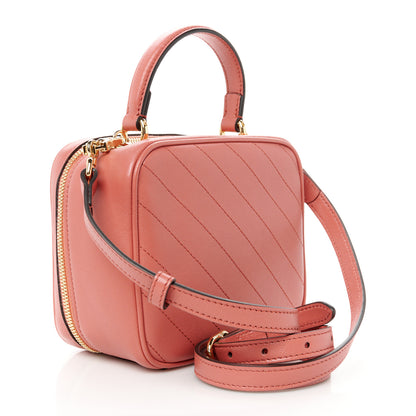 Gucci Sakai Be Green Calfskin Diagonal Stitched Blondie Top Handle Bag Pink 3 of 11