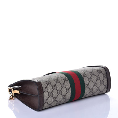 Gucci GG Supreme Monogram Web Small Ophidia Chain Shoulder Bag Brown 4 of 8