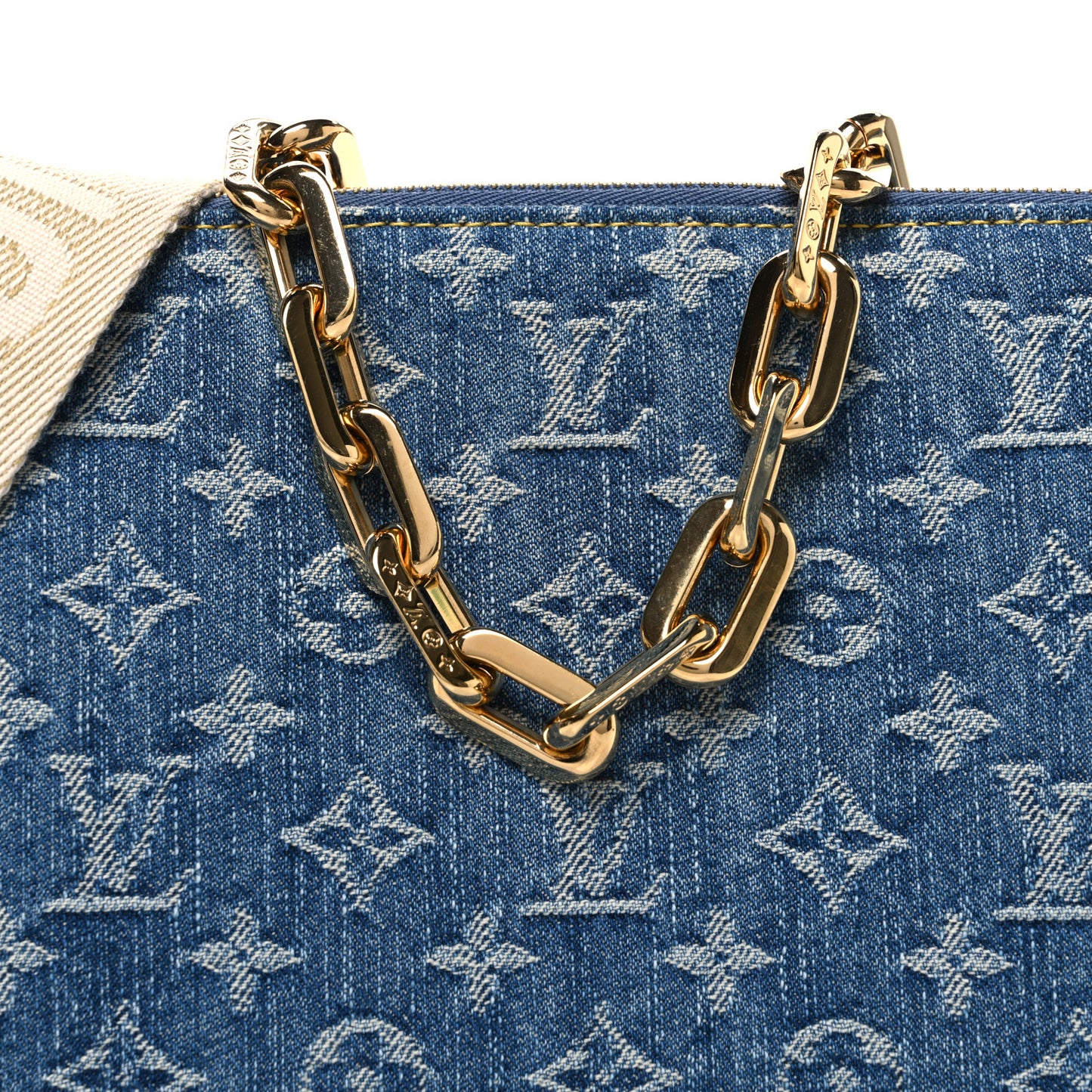 Monogram Denim Coussin PM Blue