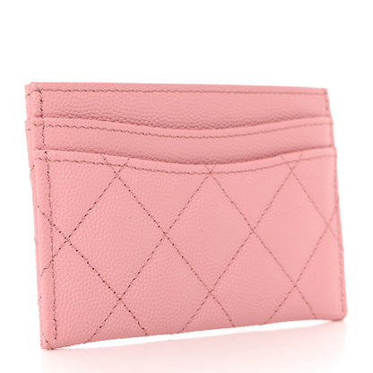 Chanel Caviar Quilted Card Holder Light Pink 3 of 9