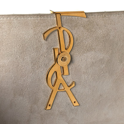 Saint Laurent Patent Matelasse Monogram Large Vicky Chain Bag White 15 of 19