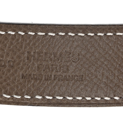 Hermes Swift Epsom 24mm Mini Constance H Belt 90 Black Etoupe 3 of 7