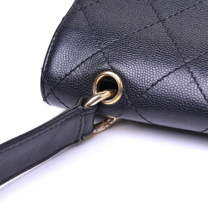 Chanel Caviar Diamond Stitched Flap Shoulder Bag Black 18 of 18