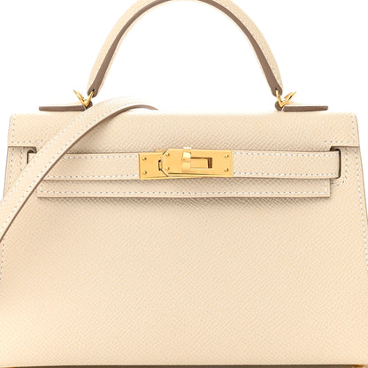 Hermes Epsom Mini Kelly Sellier 20 Craie 7 of 10