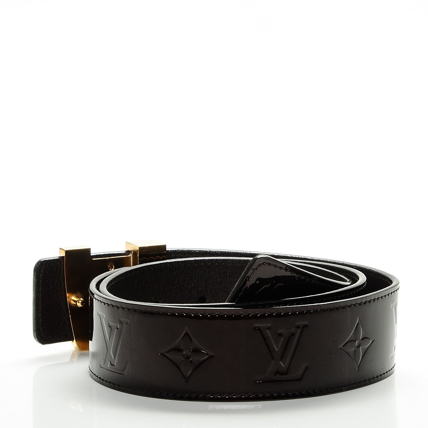 Vernis LV Facettes Belt 85 34 Amarante