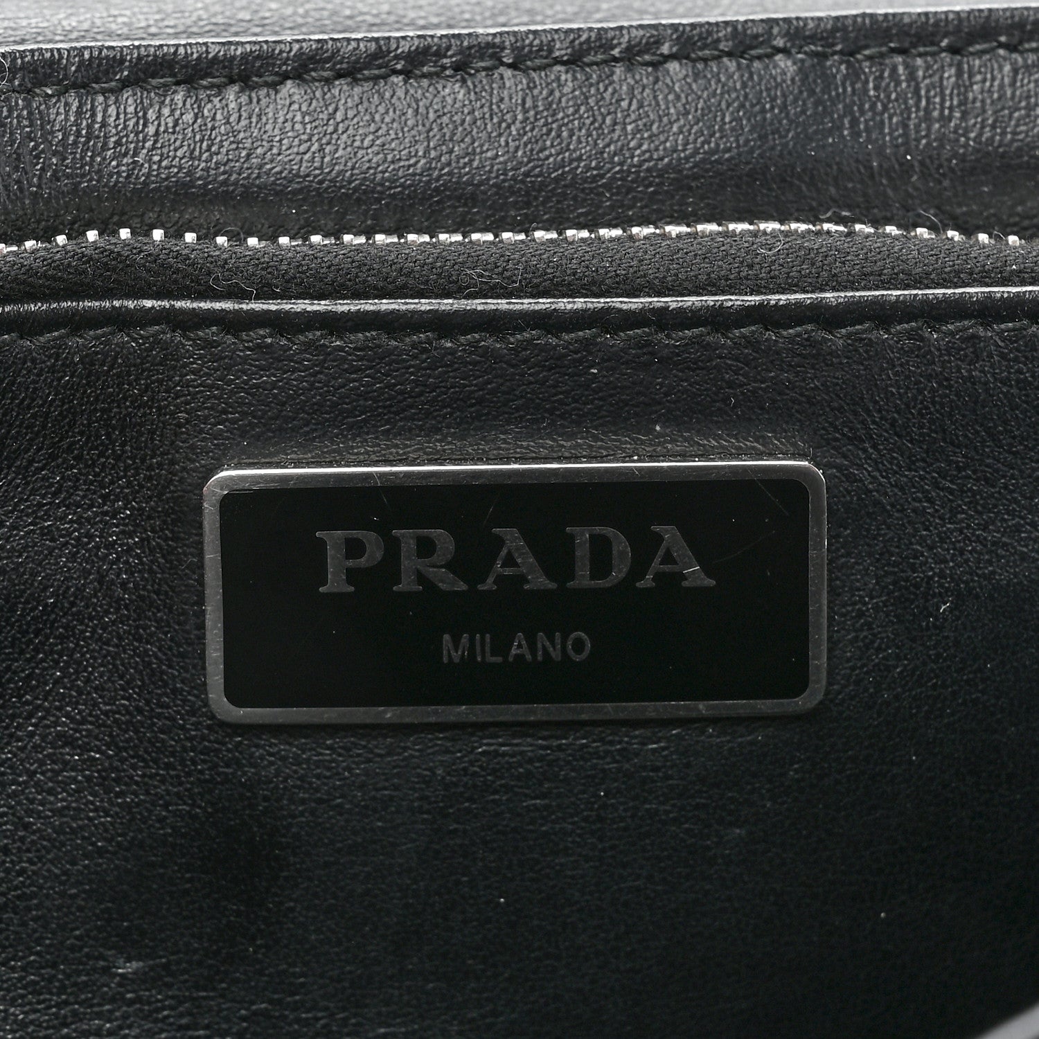 Prada Re-Nylon Spazzolato Double Pocket Buckle Shoulder Bag Black 5 of 7