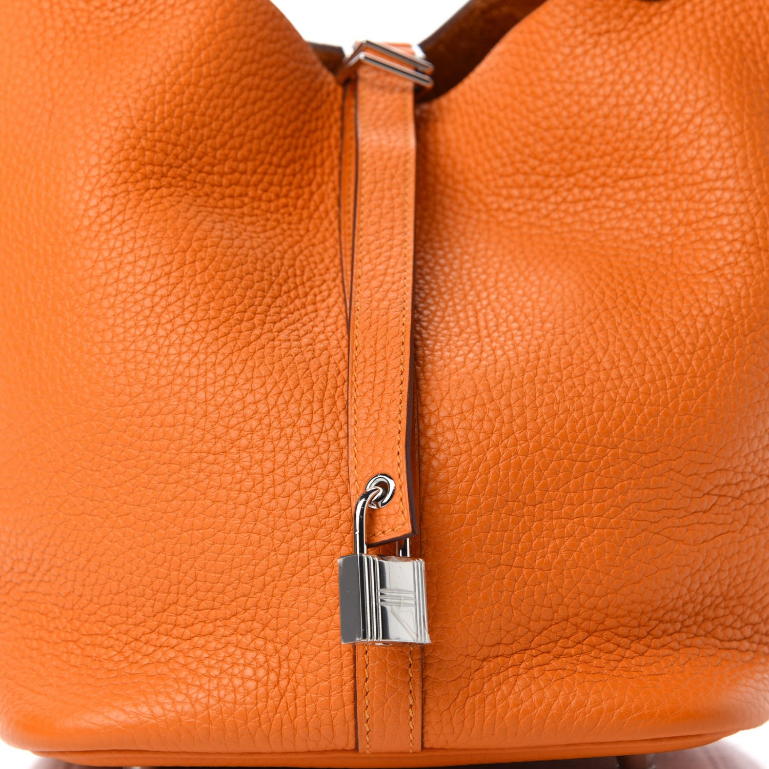 Hermes Taurillon Clemence Picotin Lock 22 MM Abricot 10 of 10
