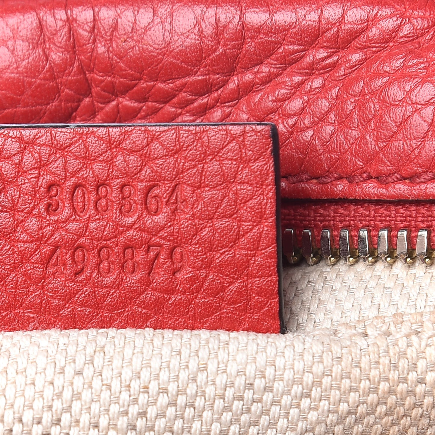 Pebbled Calfskin Small Soho Disco Bag Tabasco Red
