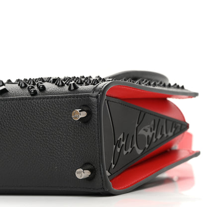 Christian Louboutin Calfskin Spikes Loubinthesky Mini Paloma Black 8 of 8