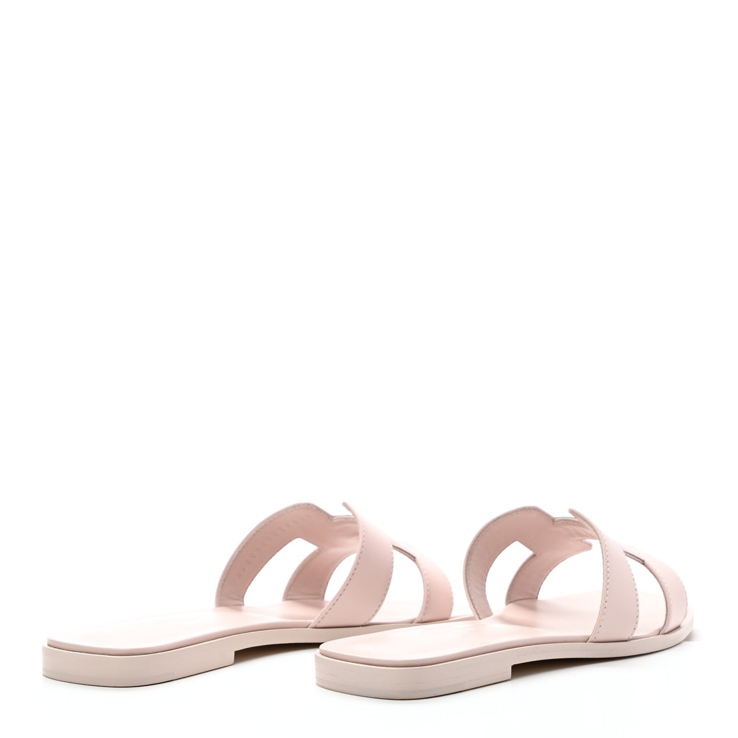 Box Calfskin Oran Sandals 38 Rose Pale