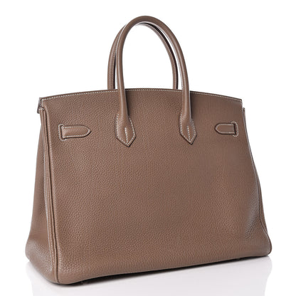 Hermes Togo Birkin 35 Etoupe 3 of 37