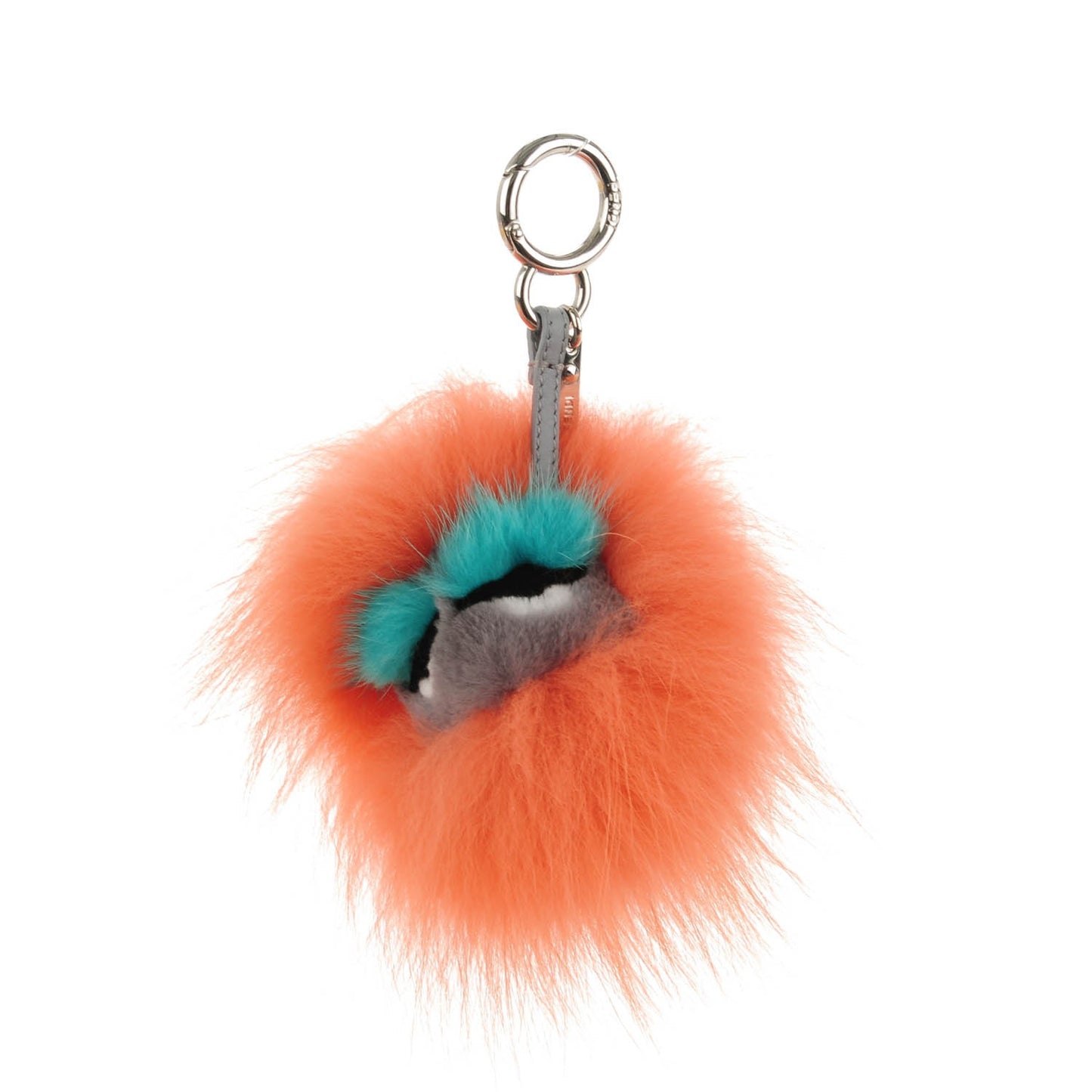 Fox Mink Rabbit Fur Vitello Dolce Mini Monster Bag Bug Charm Flamingo Multicolor