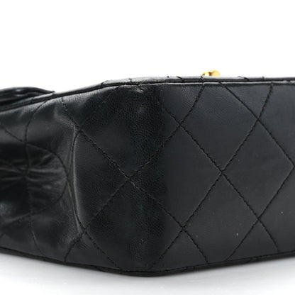 Chanel Lambskin Quilted Mini Square Flap Black 8 of 9