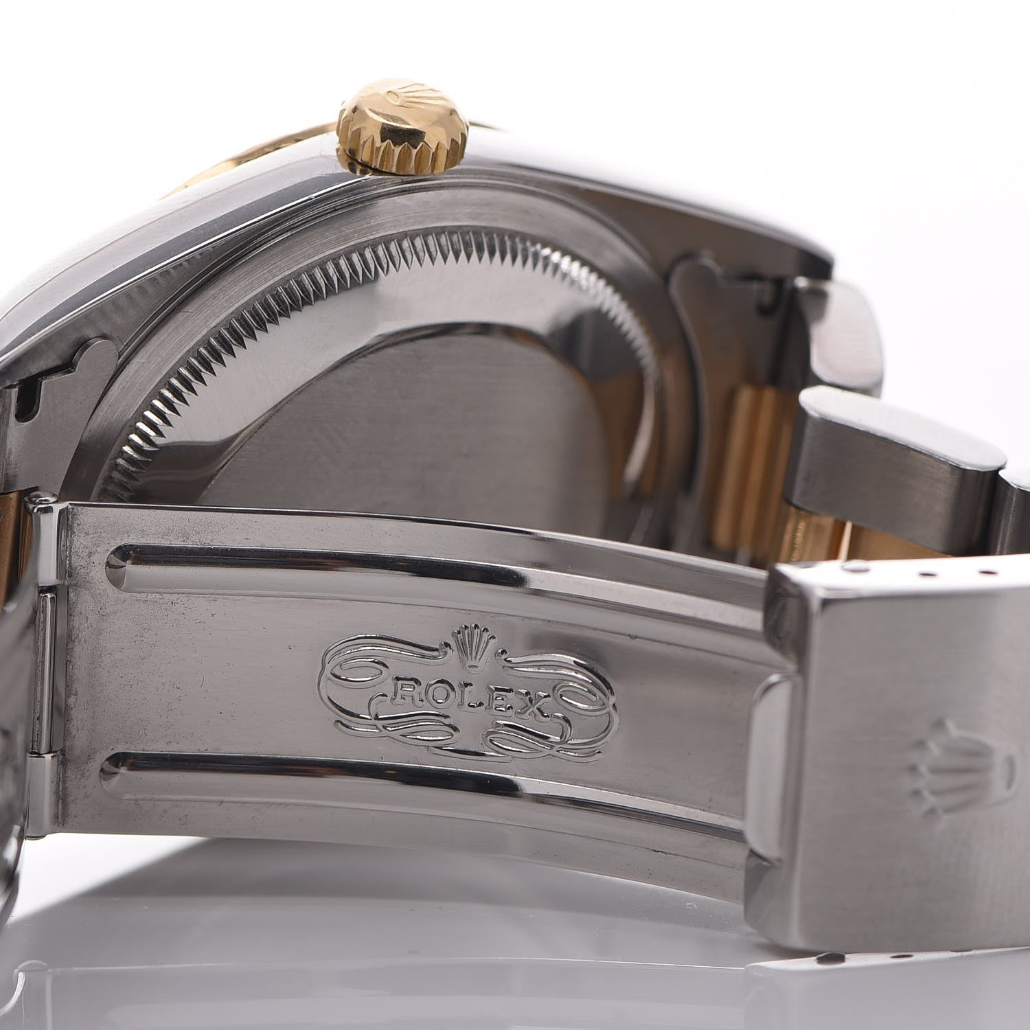 Rolex Stainless Steel 18K Yellow Gold 36mm Oyster Perpetual Datejust Watch Champagne 16233 7 of 8