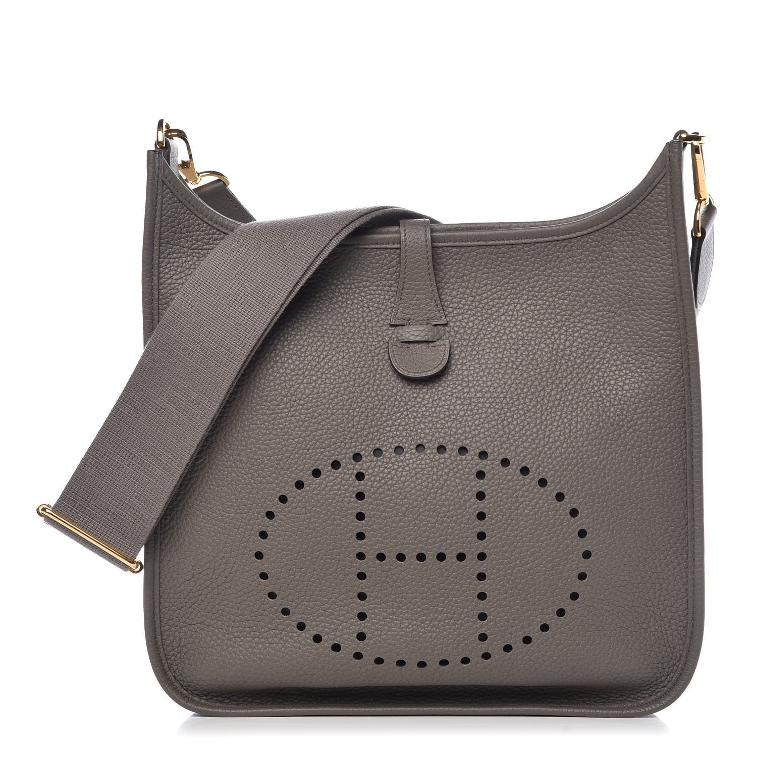 Hermes Taurillon Clemence Evelyne III PM Etain 1 of 8