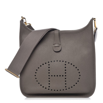 Hermes Taurillon Clemence Evelyne III PM Etain 1 of 8