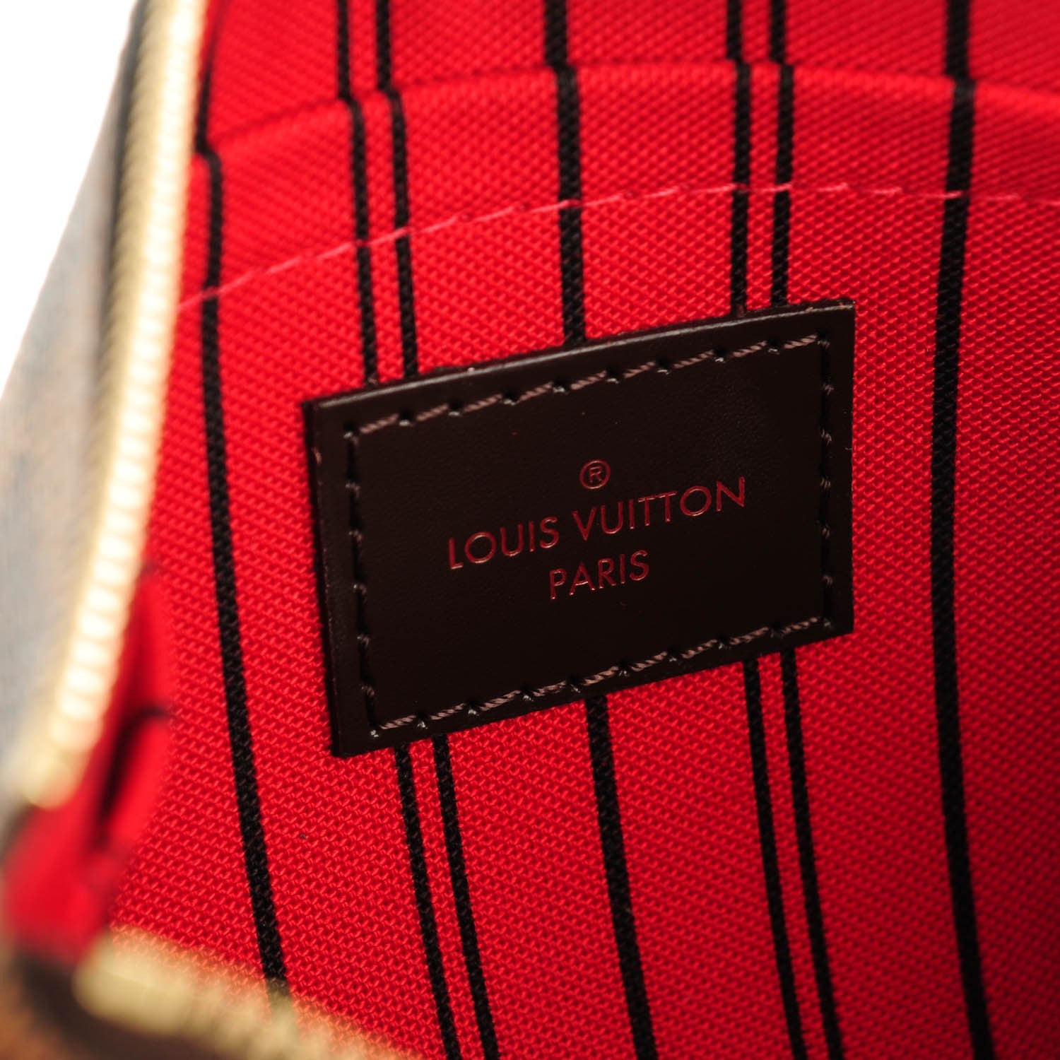 Louis Vuitton Damier Ebene Neverfull MM GM Pochette 6 of 8
