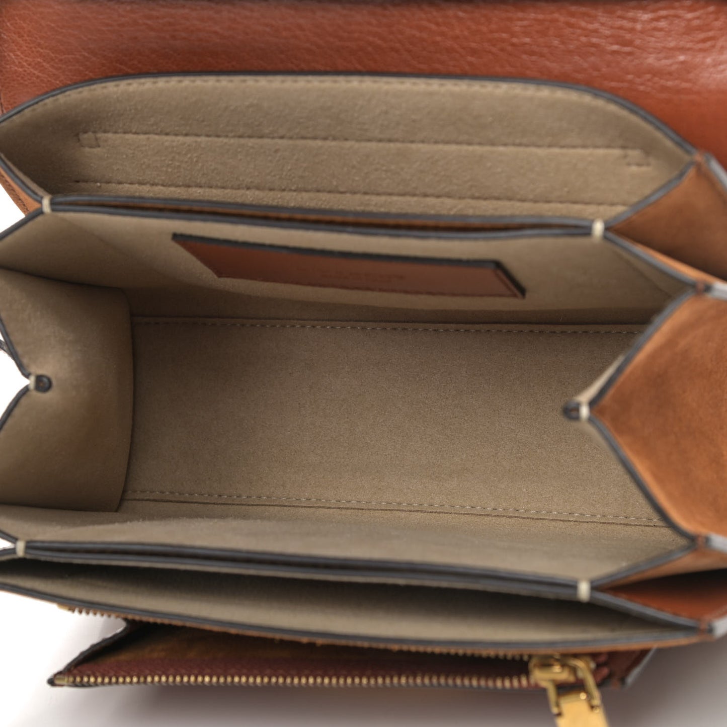 Goatskin Small GV3 Shoulder Bag Chestnut