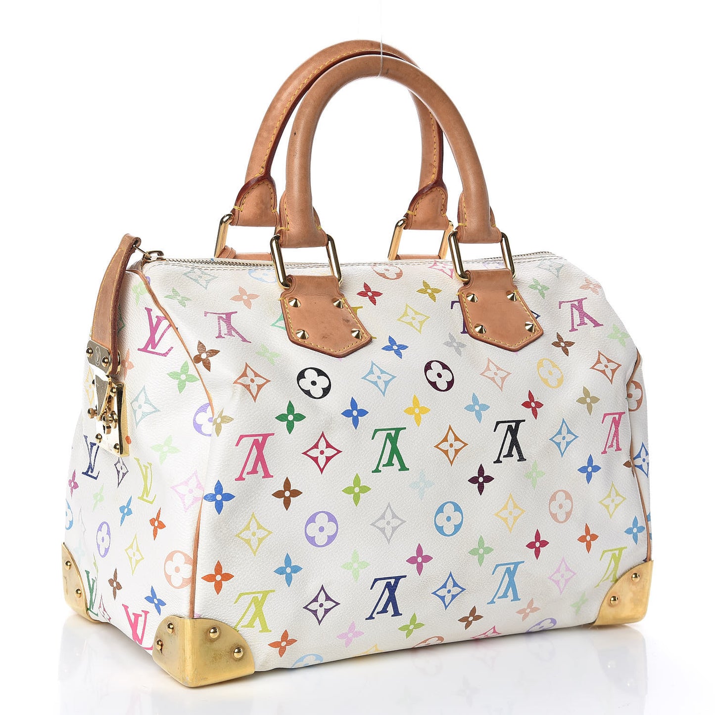 Monogram Multicolor Speedy 30 White