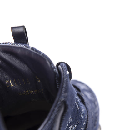 Louis Vuitton Denim Monogram Run Away Sneakers 39 Blue 9 of 9