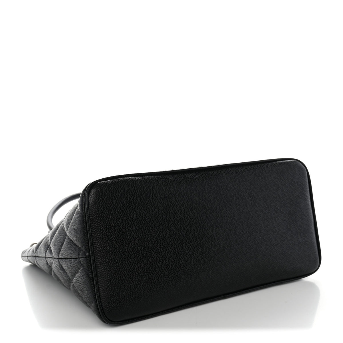Caviar Quilted Medallion Tote Black