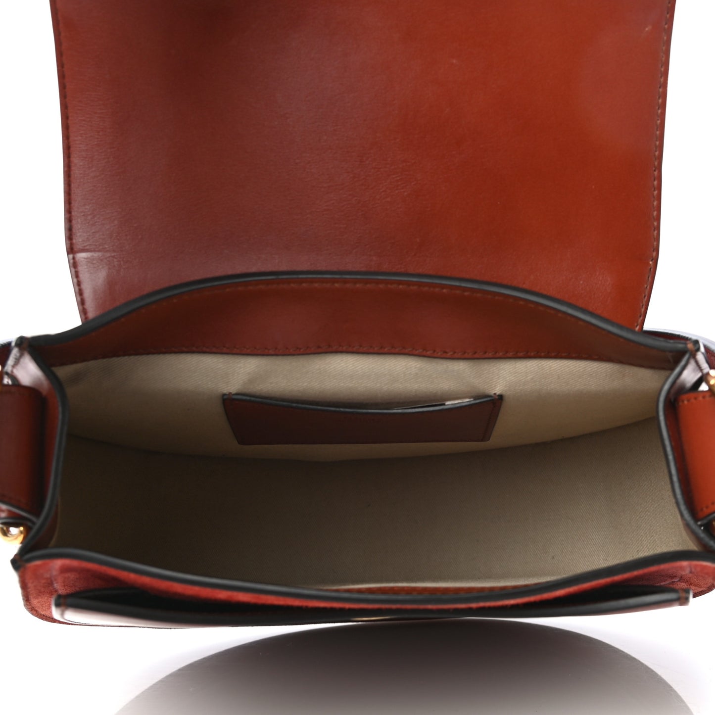 Calfskin Suede Large Tess Bag Sepia Brown
