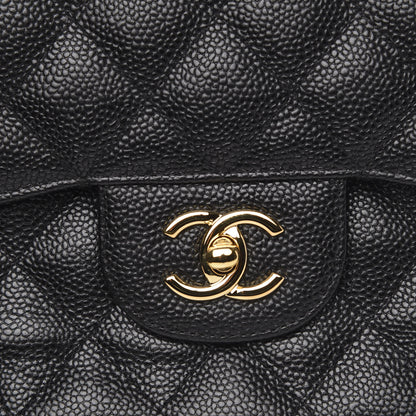 Chanel Caviar Quilted Jumbo Double Flap Black 8 of 14
