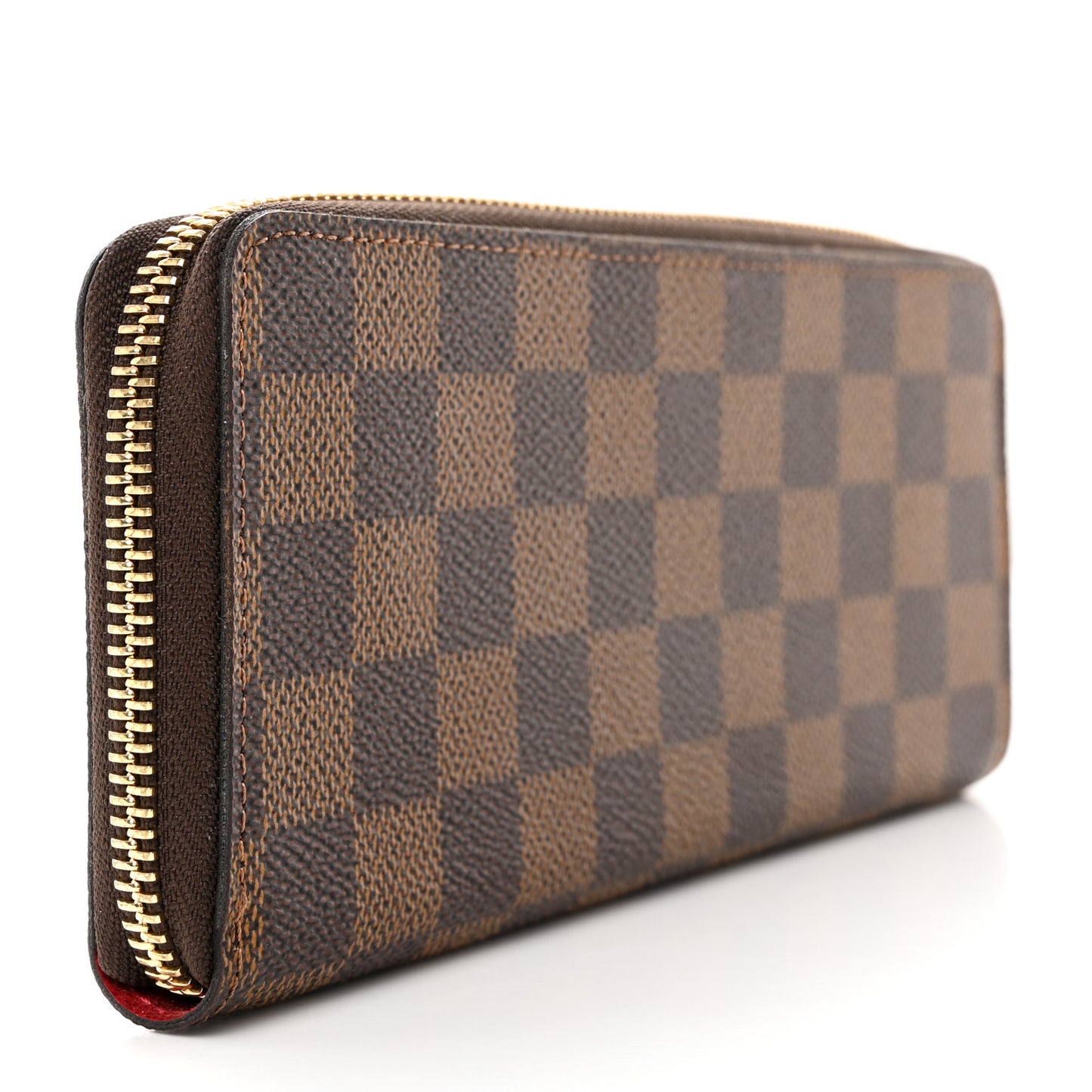 Damier Ebene Clemence Wallet Cherry