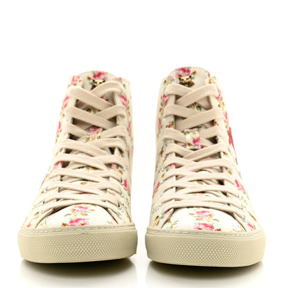 Gucci Canvas Romantic Print Major Blind For Love High Top Sneakers 38 Ivory 2 of 10