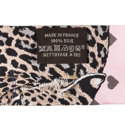 Hermes Silk Jungle Love Love Twilly Rose Pale Etoupe 4 of 4