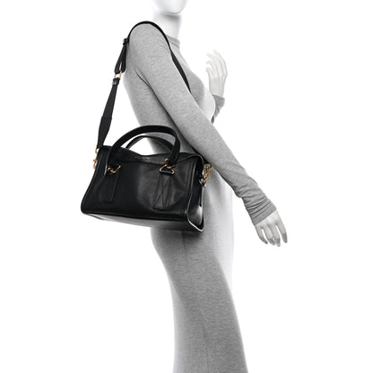Marc Jacobs Pebbled Calfskin Wellington Satchel Black 2 of 13