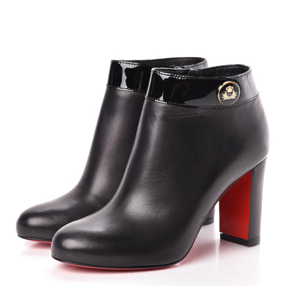 Christian Louboutin Patent Calf CL 85 Boot 35 Black 3 of 11