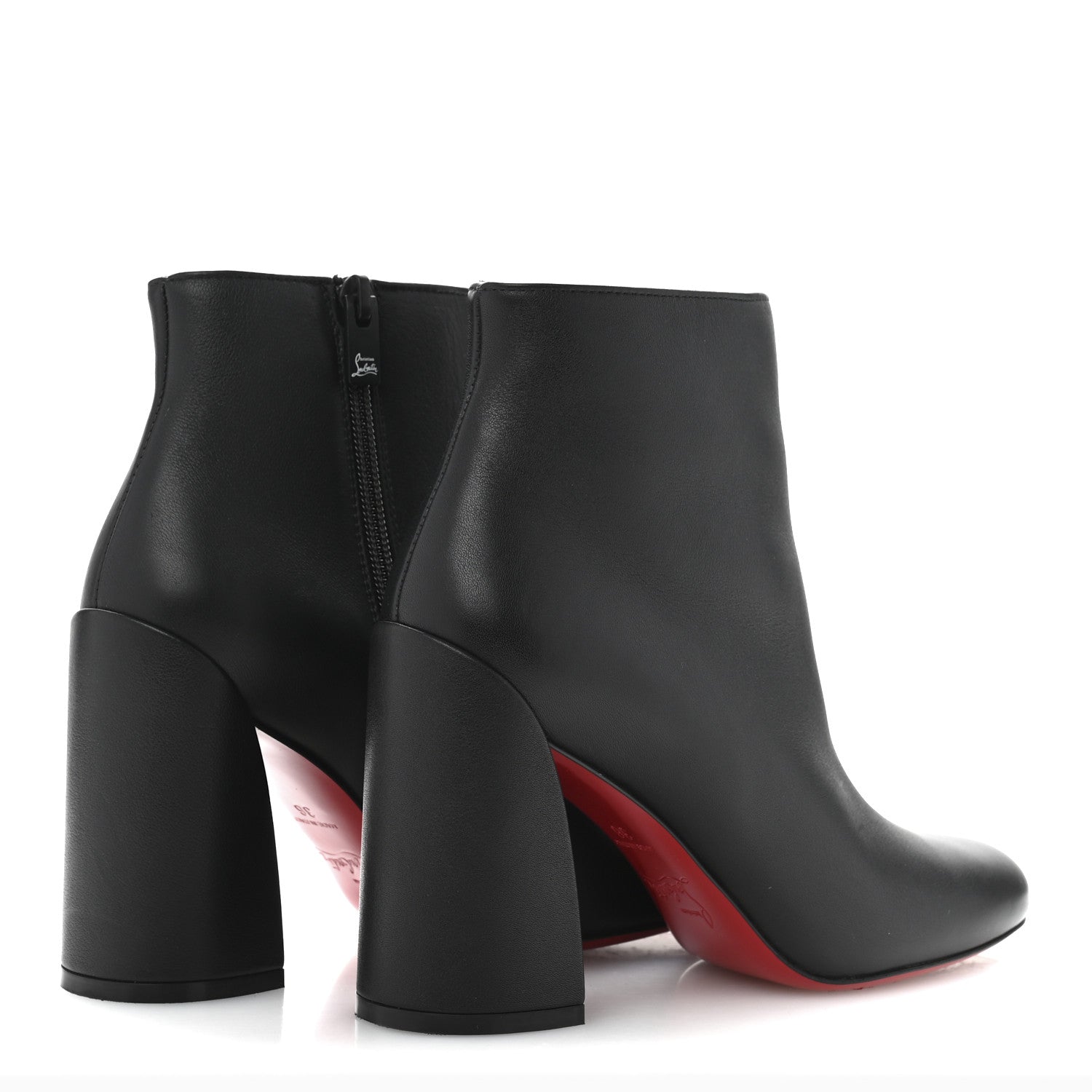 Christian Louboutin Calfskin Turela 85 Ankle Boots 36 Black 5 of 9