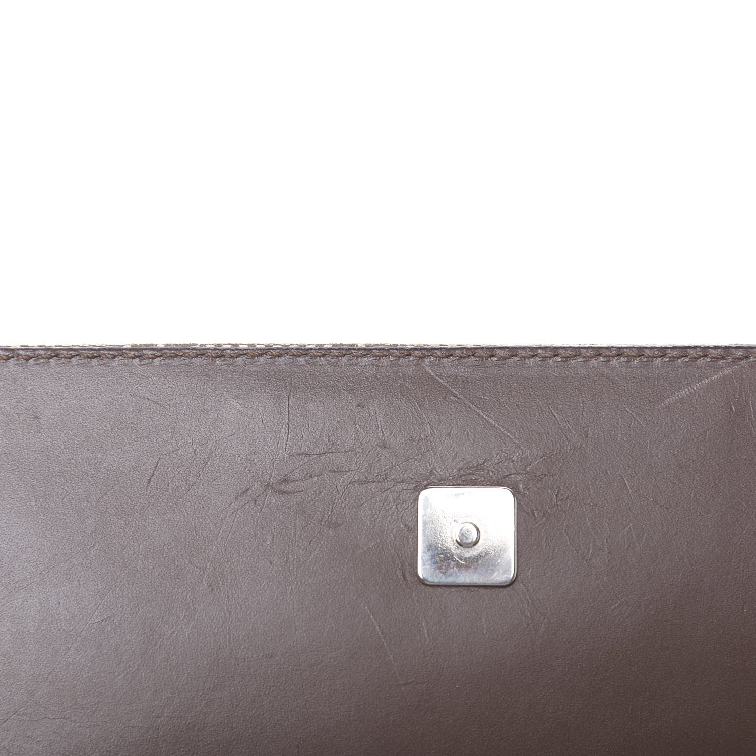 Gucci Monogram Flap Bag Brown 11 of 14
