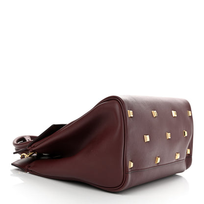 Salvatore Ferragamo Calfskin Large Studio Bag Wine 4 of 11