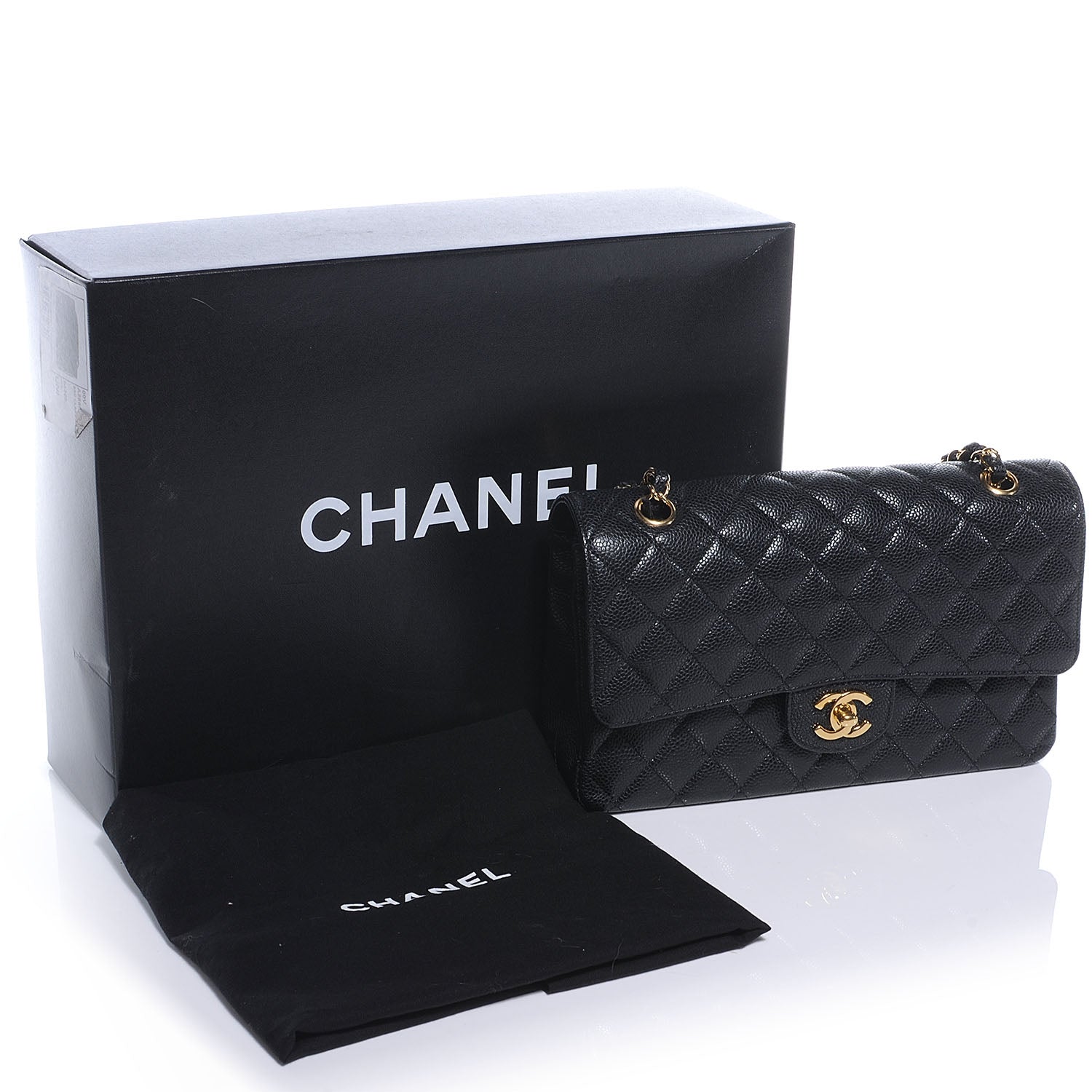 Chanel Caviar Quilted Medium Double Flap Black 5 of 8