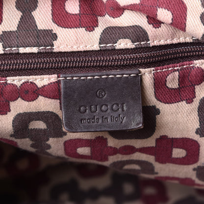Gucci Guccissima Medium Abbey Shoulder Bag Chocolate 5 of 6