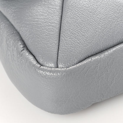 Marc Jacobs Goatskin Quilted J The Puffy Diamond Shoulder Bag Wolf Grey 7 of 8