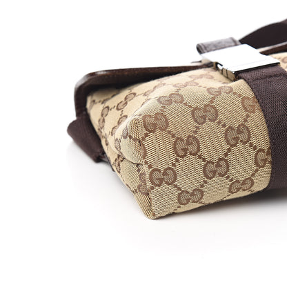 Gucci Monogram Waist Pouch Bag Dark Brown 8 of 10