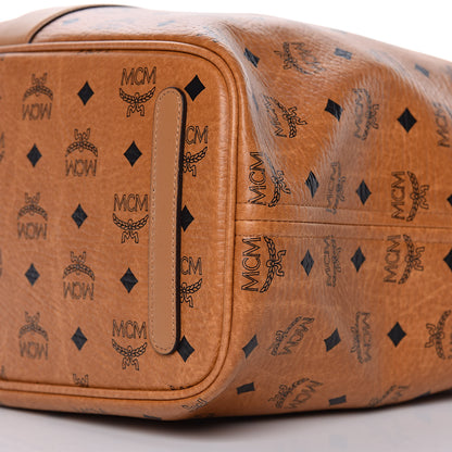 MCM Visetos Medium Liz Reversible Shopper Tote Cognac 14 of 16