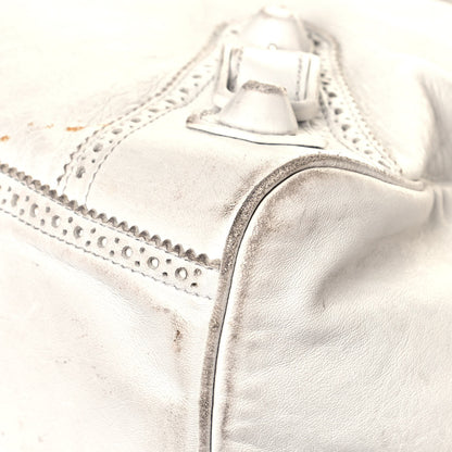 Balenciaga Agneau Giant Brogues Hardware Mid Day White 10 of 29