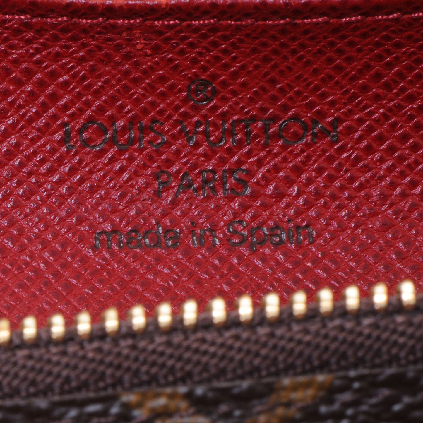 Monogram Emilie Wallet Red